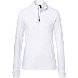 James and Nicholson Dames/dames Half Ritssport Top (Wit)