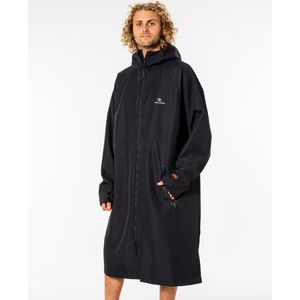 Rip Curl - Poncho met capuchon voor heren - Anti-series - Ritsaansluiting voorkant - Zwart - maat S