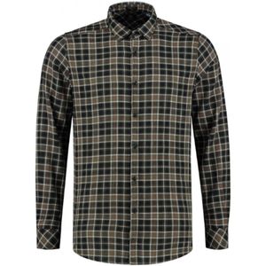 Dstrezzed Overhemd Herringbone Check Dark Army (303248 - 524)