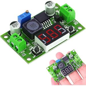 DC-DC Step Down Converter Buck Module 3.2V - 35V to 1.5V - 35V Power Supply with LED Display - Compatible with Arduino