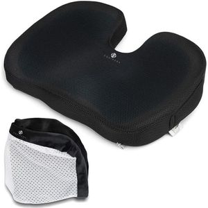 Equivera - Zitring - Stuitkussen - Ergonomisch Zitkussen met Cooling Gel