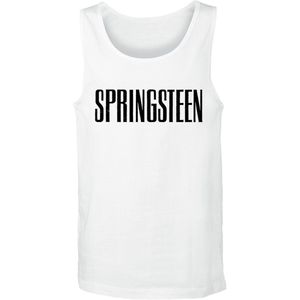 Bruce Springsteen Logo Heren Tanktop - wit - XL