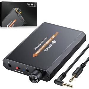 Hoofdtelefoonversterker 3,5 mm Draagbare Hifi Versterker met Versterkingsschakelaar