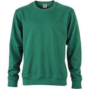 James and Nicholson Uniseks werkkleding Sweatshirt (Donkergroen)