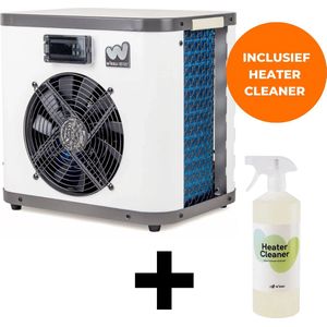 W'eau Mini Power zwembad warmtepomp - 5 kW - Warmtepomp zwembad - Plug & Play - Voor zwembaden tot 20.000L - Inclusief Heater Cleaner