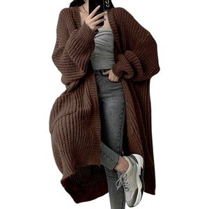 Nivard Cardigan Dames - Vest - Knopen - Warm - Gebreid Vest - Oranje - XS