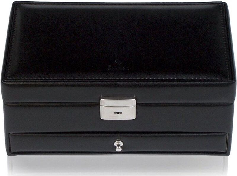 Sacher - Hanna - Sieradendoos - Zwart - Afsluitbaar - 14 x 24 x 10,5 cm