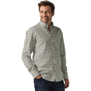 State of Art - Overhemd - Groen - Allover Print - Regular Fit