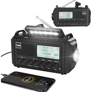 Noodradio – Draagbare Radio - Zwart