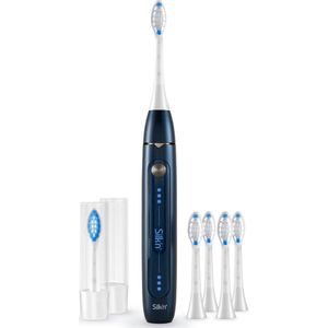 Silk'n SonicYou Elektrische Tandenborstel Geschenkset - met 4-Pack Witte opzetborstels - Donkerblauw