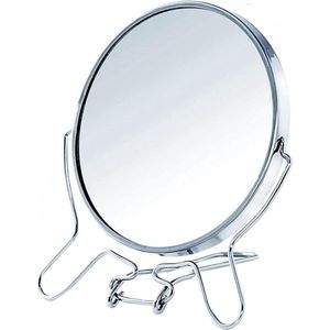 Soroh® - Dubbelzijdige make-upspiegel - 16 cm diameter - Vergrootglazen make-upspiegel - pmaken - Vergrootspiegel - 3x vergroting - Zilver