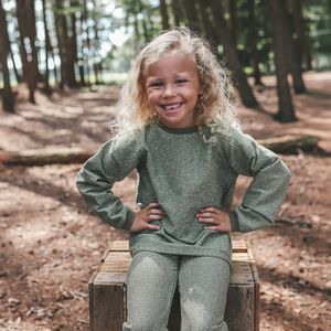 Raglan glitter meisjes truitje | Your Wishes 140