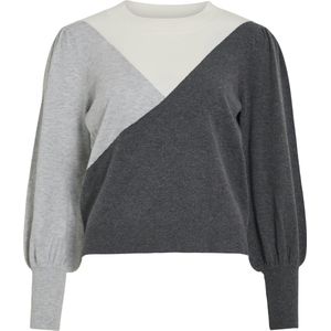 Vila - Kerry - Gebreide Top - Ronde Hals - Lange Mouwen - Normale Pasvorm