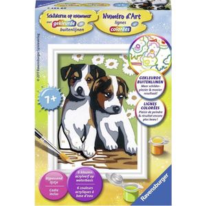 Ravensburger Schilderen op nummer Schattige puppies - Hobbypakket