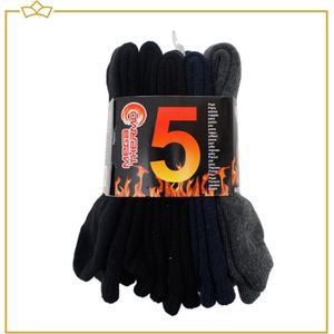 ATTREZZO® Thermosokken - 5-pack - Maat 35-38 - Thermo Sokken