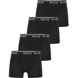 Felix Hardy - Boxershort Multipack - Zwart - Onderbroek Mannen - 4 Pack - 97% Katoen