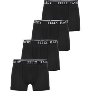 Felix Hardy - Boxershort Multipack - Zwart - Onderbroek Mannen - 4 Pack - 97% Katoen
