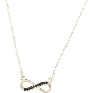 Behave Dames ketting zilver-kleur infinity 40 cm