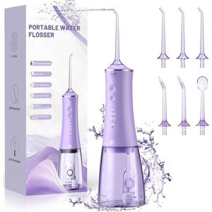 Equivera Waterflosser - Monddouche - Elektrisch Flosapperaat - Water Flosser - Waterflosser Draadloos - Water Flosser Draadloos - Draadloos en Oplaadbaar - Must have voor uw hygiëne!