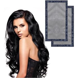 Krultangen - 2 stuks gaas-haarextensie, haarstrecher, haarspanner, bruikbaar voor het strekken van natuurlijke krullen, gaasvormige haarklemmen voor krullend haar