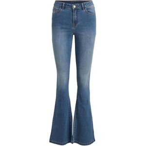 VILA VIEKKO RW FLARED JEANS NOOS Medium Blue Denim Dames Jeans - Maat L X L32