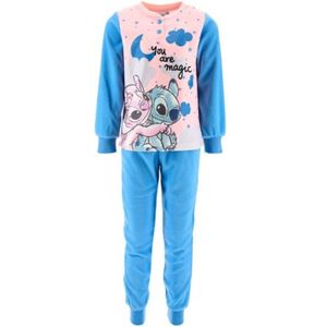 Disney Lilo & Stitch Pyjamaset Blauw Fleece Maat 104