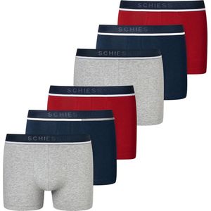 SCHIESSER - 95/5 Organic Cotton - Boxershorts - Grijs - 6er Pack