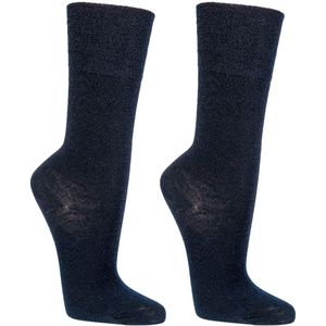 Kantoor sokken | Wollen werksokken | Kleur: Blauw | Diverse maten | 6 paar