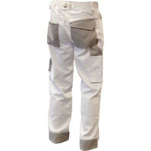 Be-Wear werkbroek wit-grijs