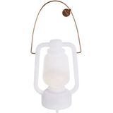 QAZQA storm - Design Dimbare LED Draadloze Oplaadbare Tafellamp USB met Dimmer - 1 lichts - H 30 cm - Wit - Buitenverlichting