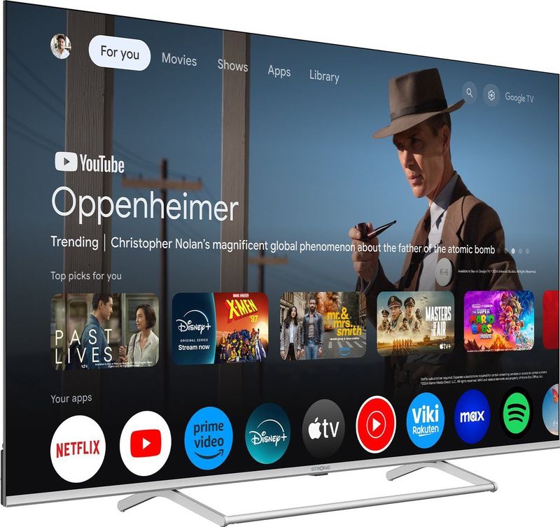 STRONG - SRT65UG8773C - QLED TV - 65 Inch - Smart Google TV - 4K UHD - Dolby Atmos - Wifi - Bluetooth
