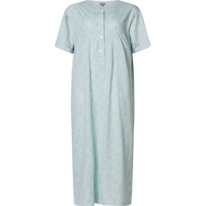 Dames nachthemd korte mouw van cocodream 614624 in blauw maat XL