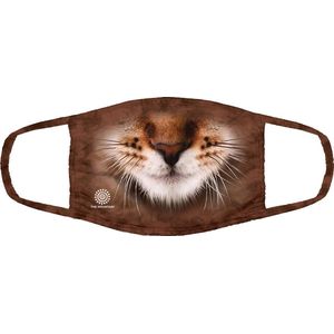 The mountain niet-medisch mondmasker, dierenprint, striped cat face