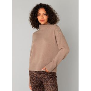 YEST - Chantal - Gebreide Trui - Soft Taupe