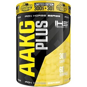 IHS Technology - AAKG Plus 300 + 30 Caps - Pre-workout - AAKG 3000mg en Citruline - 330capsules