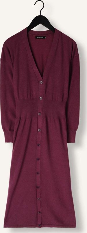 Ydence Knitted Dress Claudia Dames - Jurk - Bordeaux - Maat XS