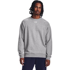 Under Armour UA Rival Fleece Crew Heren Sporttrui - Grijs - Maat M