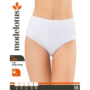 3pack Mode Lotus Dames Maxi slip - Katoen - Maat:M - Wit