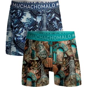 Muchachomalo Heren Boxershorts - 2 Pack - Maat S - 95% Katoen - Mannen Onderbroek
