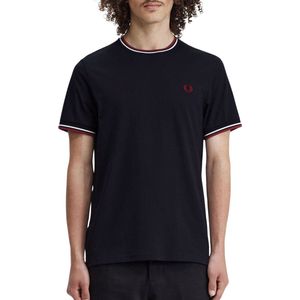 Fred Perry - T-Shirt M1588 Navy T55 - Heren - Maat XXL - Modern-fit