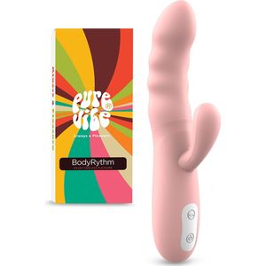 PureVibe® BodyRythm 360° draaiende Vibrator - Clitoris & G-spot Stimulator - Vibrators voor Vrouwen - Discreet - Tarzan Rabbit Seksspeeltjes - Erotiek Sex Toys voor koppels - Roze