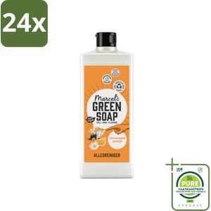 Marcel's Green Soap - Allesreiniger - Sinaasappel & Jasmijn - Natuurlijk & effectief - 750 ml - Voordeelverpakking - 24 stuks - Allesreiniger - Schoonmaak