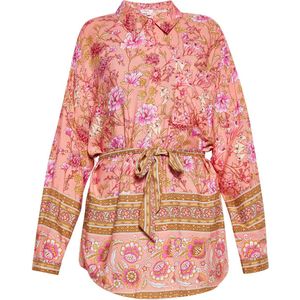 usha - Blouse - Viscose - Lange Mouwen - Gedrukt - Bloemenpatroon