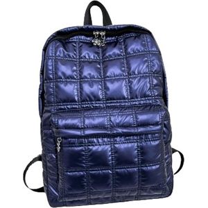 Avoir Avoir®-Vrouwen Rugzak Mode Gewatteerd -Blauw-Dames Reis tas -Weekend tas-27*10*38cm-Nylon-Rits-Computervak-Zachte Handgreep