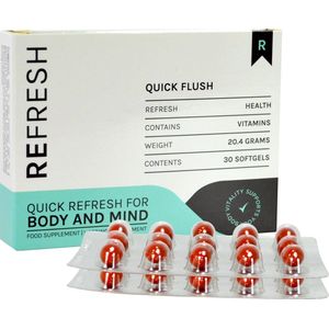 ReFresh Quick Flush - Snelle verfrissing voor lichaam en geest - 30 softgels