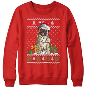 Feestelijke mopshond kersttrui voor kinderen - Uniek en grappig kerstcadeau