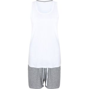 Towel City - Pyjama's - Witte Tanktop en Short - Katoen