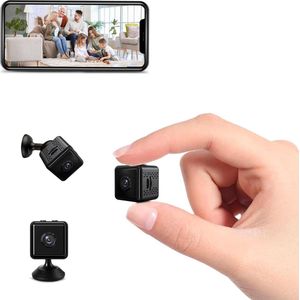 Spy Camera - Bewakingscamera - Spycam 1080p HD verborgen spioncamera - Mini WiFi spioncamera voor het bekijken van mobiele telefoons - gecamoufleerde bewaking met bewegingssensor en nachtzicht - NEW VERSION 2024