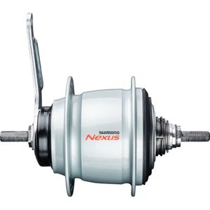 Versnellingsnaaf Shimano Nexus 8 SG-C6001 voor terugtraprem - 36 gaats - zilver