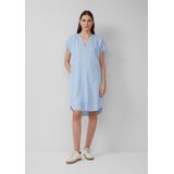 s.Oliver - Blousejurk - Lichte en Luchtige Linnenmix - V-hals - Halflang